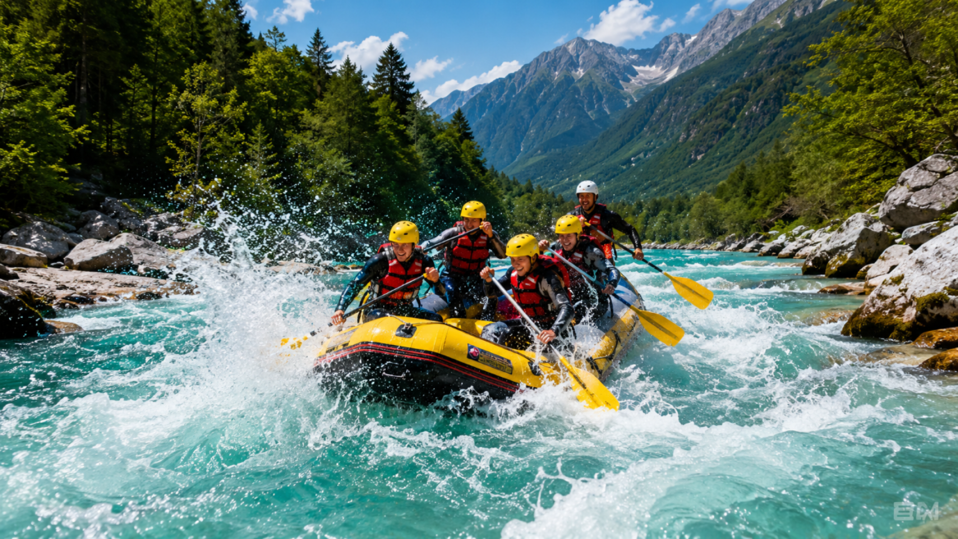 Rafting-Touren auf der Soča