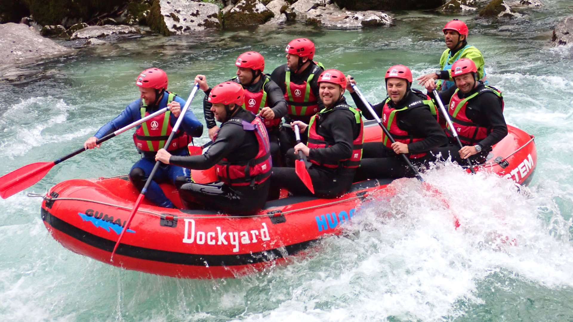 Reggeli rafting Bovec környékén