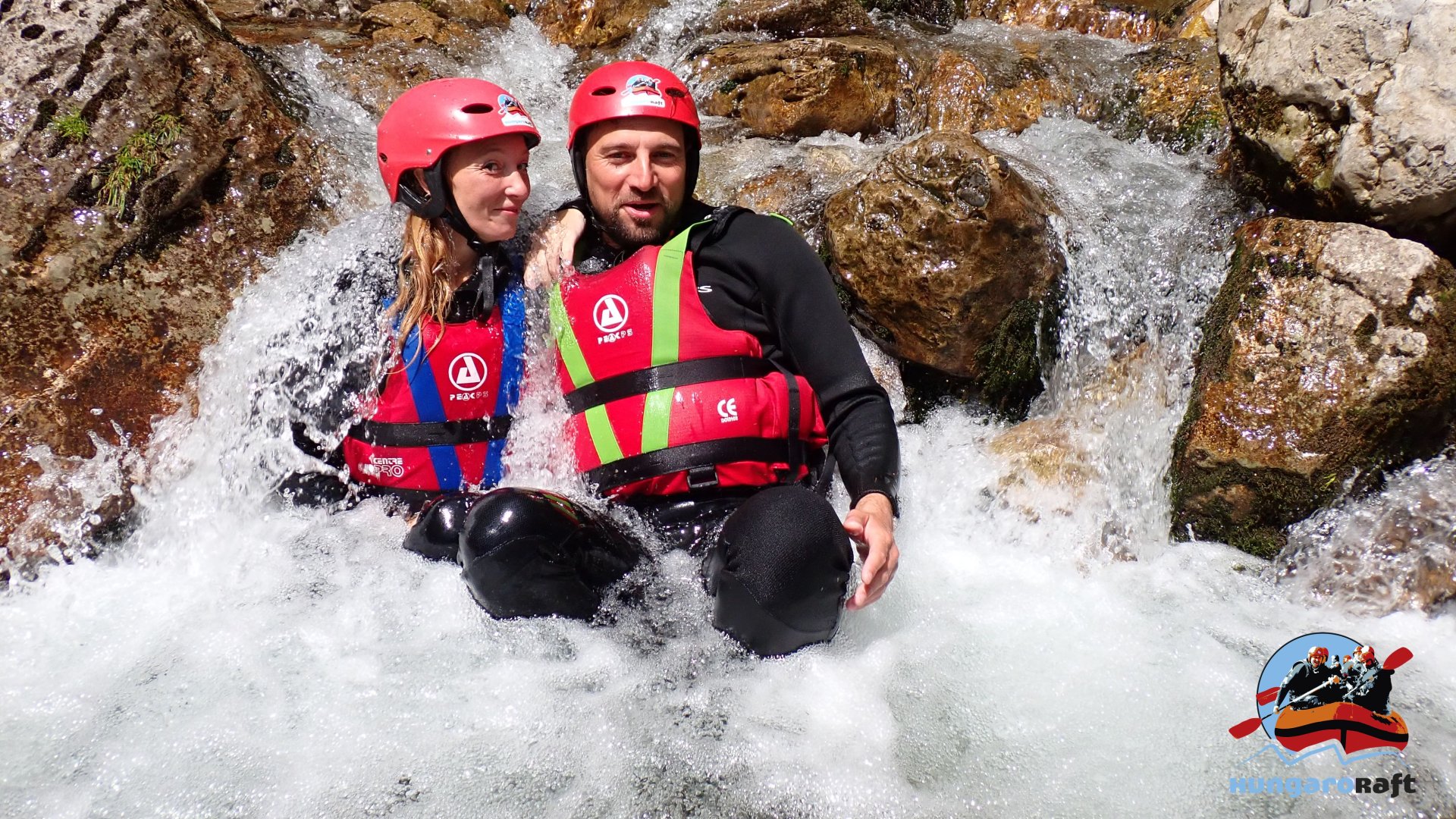 Klasszikus rafting a Soča folyón