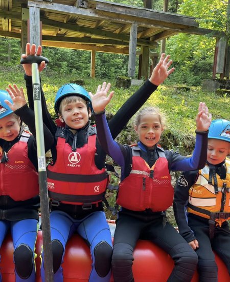 Családi rafting a Sočán – gyerekbarát túra Bovecből