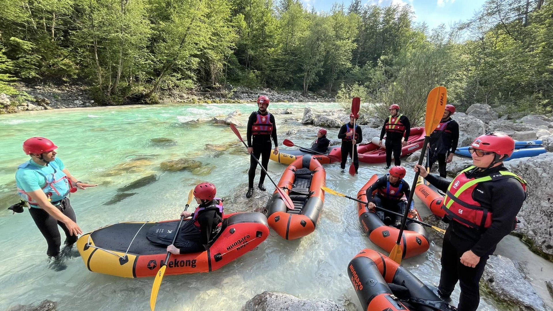 Egész napos Soča PackRaft Expedíció 
