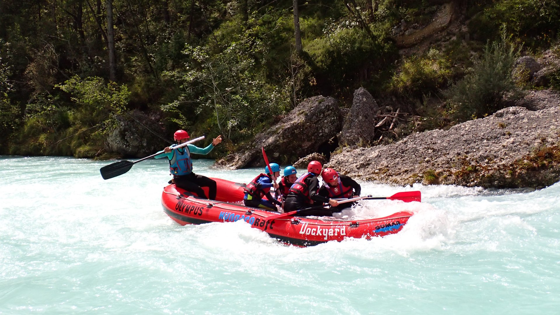 Exklusives Fun-Rafting in Slowenien auf der Soča – private Tour mit Fotos