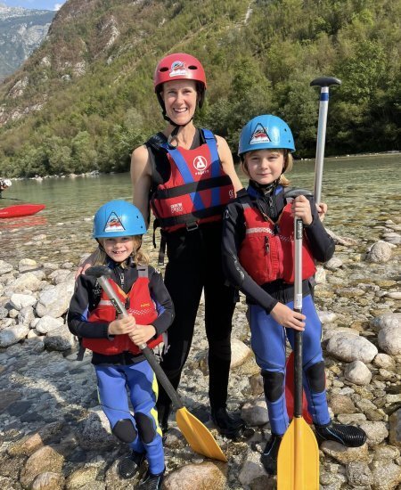 Family rafting on the Soča – child-friendly tour from Bovec