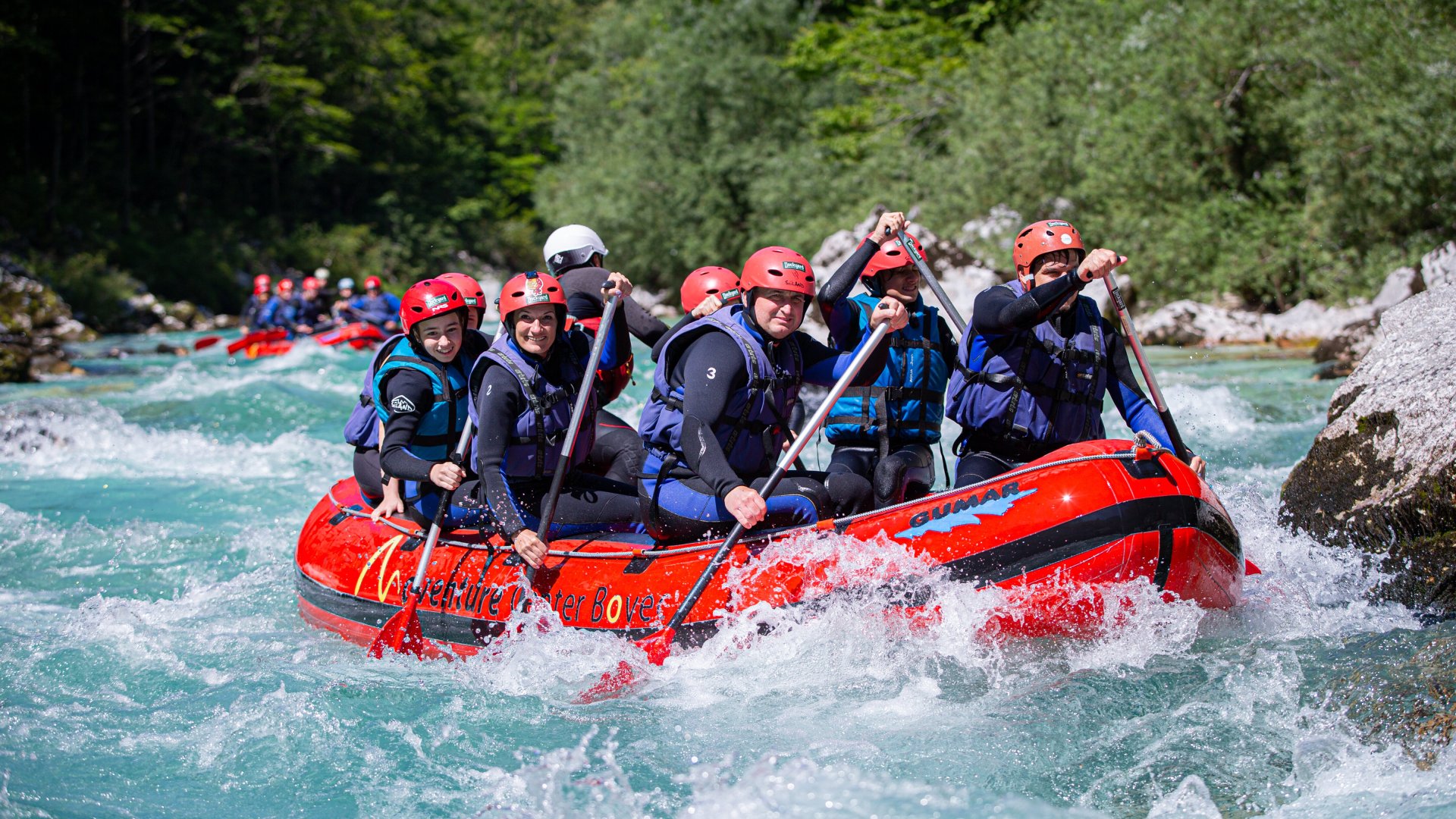 Familien-Rafting auf der Soča – kinderfreundliche Tour ab Bovec