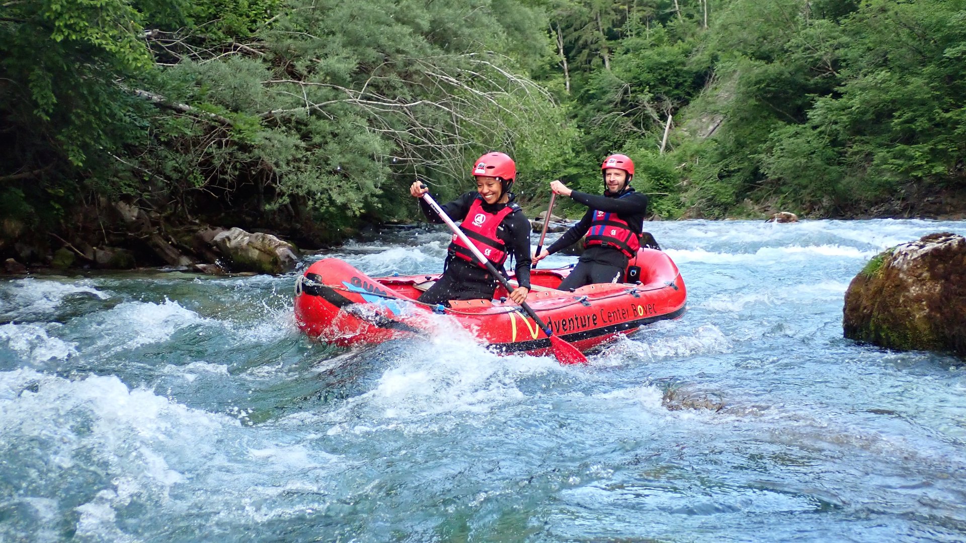 Miniraft - whitewater canoeing on the Soča River