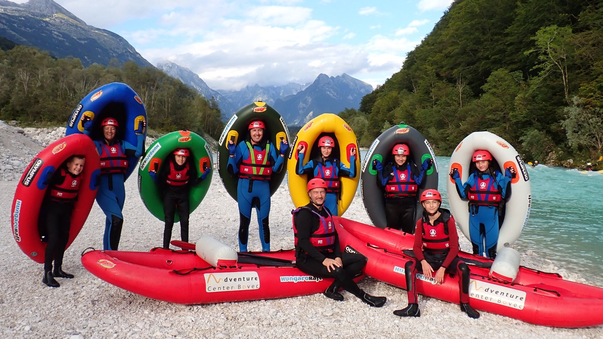 Gekkó-Tour auf der Soča in Slowenien