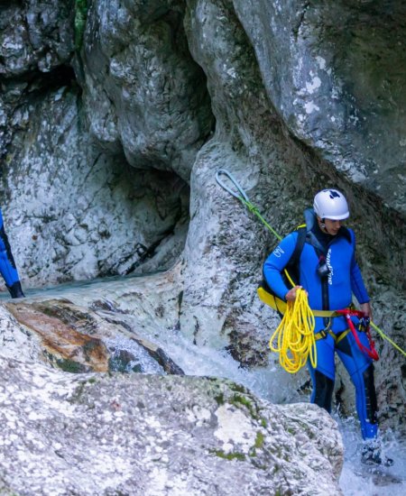 Canyoning in the Sušec Canyon