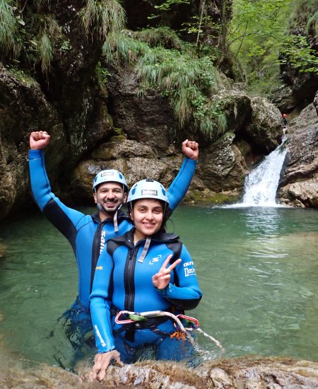 Canyoning in der Sušec-Schlucht