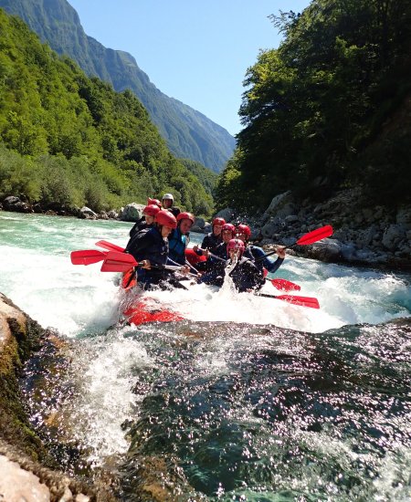 Wildwasser-Abenteuer im Tal des Flusses Soča