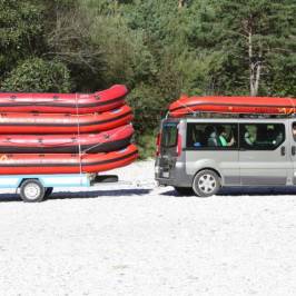 a truck is parked on the side of a road