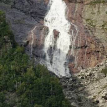 a view of a rocky mountain