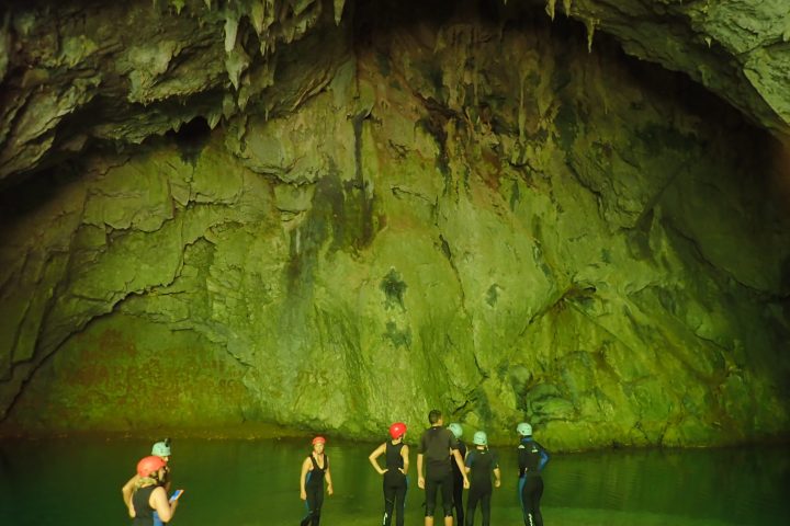 Cave with water in Tara canyon